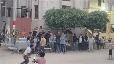 محلة إنجاق تودع 3 شباب ضحايا حادث طريق جمصة في مشهد مهيب