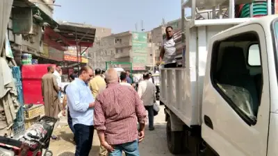 محافظة الجيزة تعيد الانضباط لشارع ناهيا برفع 300 حالة إشغال