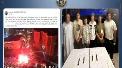 ضبط 6 أشخاص لإشعالهم الشماريخ في مدينة نصر بالقاهرة