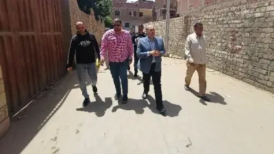 تركيب بلاط الأنترلوك لـ84 شارعا بمنطقة مسجد البهواشي في أوسيم بالجيزة