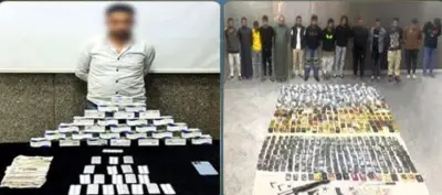 سقوط بؤرة إجرامية شديدة الخطورة بحوزتها مخدرات وأسلحة بأكثر من 97 مليون جنيه