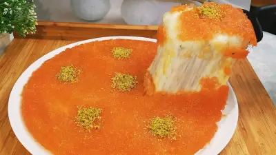 طريقة تحضير الكنافة النابلسية في المنزل مثل المطاعم