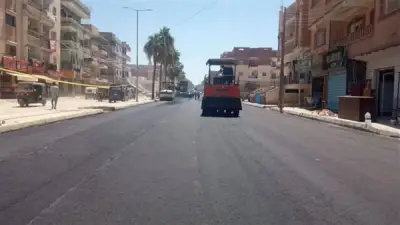 تطوير الطريق المزدوج بمدينة فايد في الإسماعيلية يدخل مرحلته النهائية