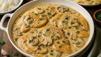 طريقة عمل البيكاتا فراخ بصوص كريمي خطوة بخطوة