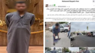 القبض على حارس عقار لوضع أحجار بجوار الرصيف في النزهة