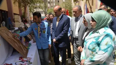 محافظ أسيوط يشهد تخريج طلاب التربية الخاصة ويفتتح معرض إبداعاتهم