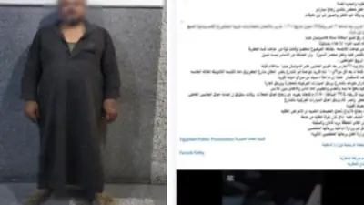 القبض على شخص مهتز نفسياً لرشق السيارات والمحال بالحجارة في المطرية