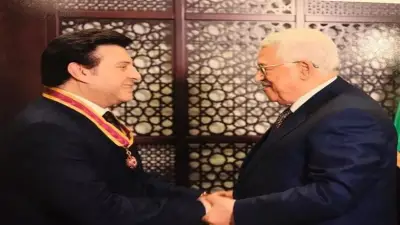 الرئيس الفلسطيني يرسل باقة ورد لجنازة الفنان هاني شاكر