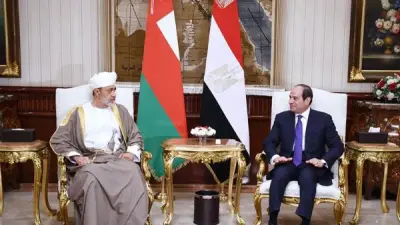 السيسي: أمن سلطنة عمان جزء لا يتجزأ من الأمن القومي المصري