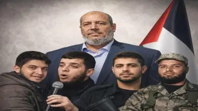 تشييع جنازة عزام الحية نجل قائد حماس بغزة بعد اغتياله بقصف إسرائيلي