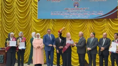 جامعة دمياط تهنئ الطالبة سارة عماد الدين لفوزها بالمركز الأول بمسابقة الطالب والطالبة المثاليين