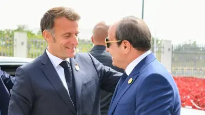 ماكرون: يسرني لقاء صديقي السيسي لتعزيز العلاقات بين مصر وفرنسا