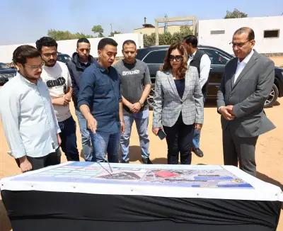 وزيرة التنمية المحلية تتفقد وحدة احتجاز المركبات بالخانكة وتتابع نسب الإنجاز