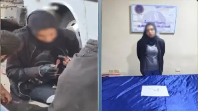 ضبط سيدة بتعاطي المخدرات في الجيزة بعد تداول فيديو