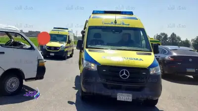 مصرع مهندس وطالبة في حادث انقلاب ميكروباص بقنا الصحراوي
