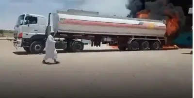 سائق سوداني بطل ينقذ محلات البرقيق من حريق هائل