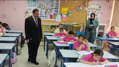 وكيل تعليم الدقهلية يتفقد لجان امتحانات المواد غير المضافة للمجموع بطلخا