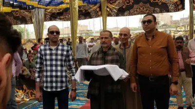 إنهاء خصومة ثأرية بين عائلتي أولاد عباس وعبد المعز بقرية تنده بالمنيا