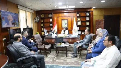محافظ الوادي الجديد تتابع مشروع التطوير المؤسسي وضبط أقماح مهربة