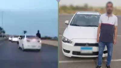 ضبط متهم بأداء حركات استعراضية والسماح بالجلوس خارج نافذة السيارة في دمياط