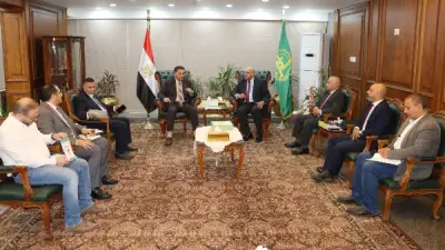 محافظ القليوبية يبحث طرح فرص استثمارية جديدة مع هيئة الاستثمار