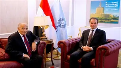 رئيس الوطنية للإعلام يستقبل الشاعر فاروق جويدة في صالون ماسبيرو الثقافي