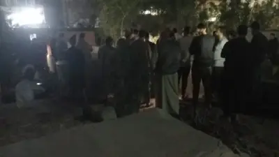 أهالي الأخيوة بالشرقية يشيعون جثمان سيدة قتلها زوجها طعناً