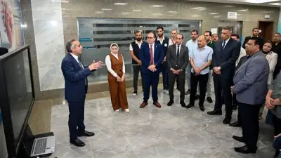 محافظ جنوب سيناء يفتتح وحدة قسطرة قلبية بمجمع الفيروز الطبي