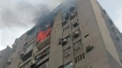 إخماد حريق شقة سكنية في القاهرة الجديدة وإصابة شخصين