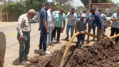 عطل مفاجئ بخط مياه في مدخل مدينة الشهداء بالمنوفية وتحرك عاجل لإصلاحه