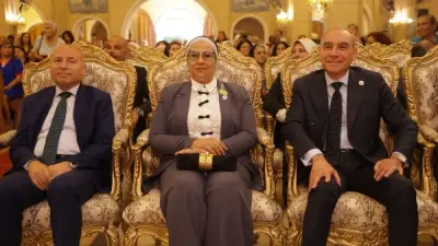 رئيسة القومي للمرأة تشارك في احتفال اليوبيل الماسي لكنيسة الكلدان بالقاهرة