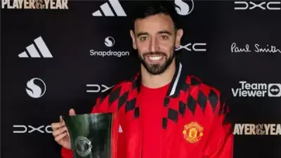 برونو فيرنانديز أفضل لاعب في مانشستر يونايتد للموسم الثاني