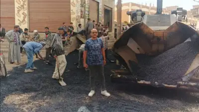 محافظ أسيوط يتابع رصف شارع محمود أبو حسين بمنفلوط ضمن خطة التطوير