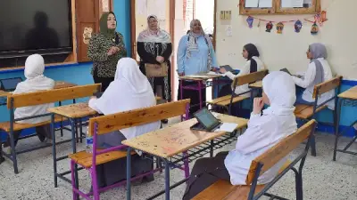 مدير تعليم جنوب سيناء تتفقد لجان الامتحانات وتؤكد: مصلحة الطالب أولاً