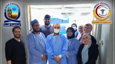 جراحة نادرة بالمنظار لرضيع في مستشفى قنا الجامعي