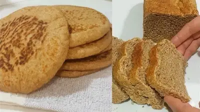 طريقة عمل خبز الحبة الكاملة في البيت بمكونات بسيطة