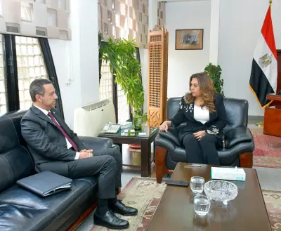 وزيرة التنمية المحلية تتابع مع محافظ المنوفية مشروعات الخطة الاستثمارية