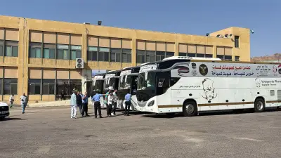 لأول مرة.. تتبع لحظي لحافلات حجاج السياحة عبر إنفوجراف
