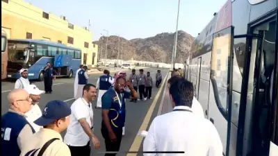 لأول مرة لجنة ميدانية بالنوارية لاستقبال حافلات الحج السياحي البري