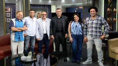 أبطال مسرحية ابن الأصول في واحد من الناس على شاشة الحياة الليلة