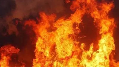 ندب المعمل الجنائي لفحص حريق مخبز في العبور