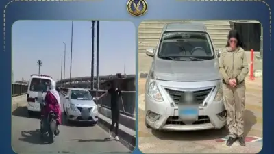 القبض على قائدة سيارة تسير عكس الاتجاه بالجيزة وتعرّض حياتها للخطر