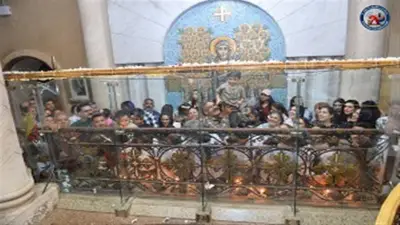 بالزغاريد والتراتيل.. الأقباط يختتمون احتفالات مولد القديسة دميانة اليوم