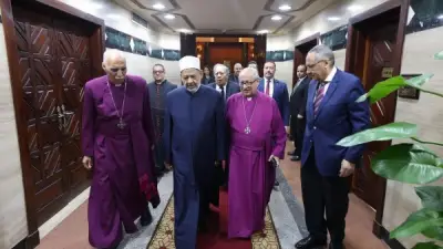 شيخ الأزهر يستقبل رئيس الكنيسة الأسقفية لتهنئة بعيد الأضحى