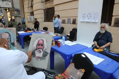 شارع الفن يحول وسط القاهرة إلى معرض مفتوح للإبداع