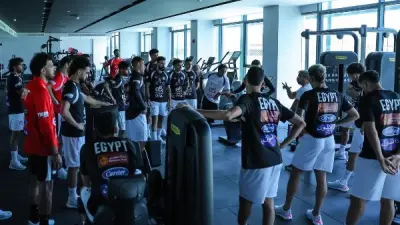 منتخب مصر يؤدي تدريباته في الجيم استعدادًا لمواجهة روسيا الودية