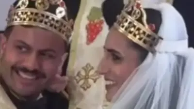 صور حصرية من زفاف نجل الفنان إدوارد في أجواء عائلية سعيدة
