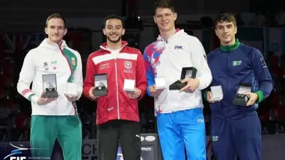 محافظ الغربية يهنئ البطل محمد السيد بذهبية كأس العالم لسيف المبارزة