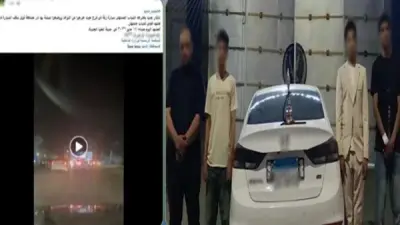 القبض على متهمين بالاستعراض بسيارة ووضع شيشة على سقفها في زفاف بالمنيا