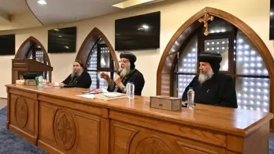 اجتماع البابا تواضروس مع لجنتي الرهبنة وشؤون المهجر يناقش تطوير العمل الرهباني